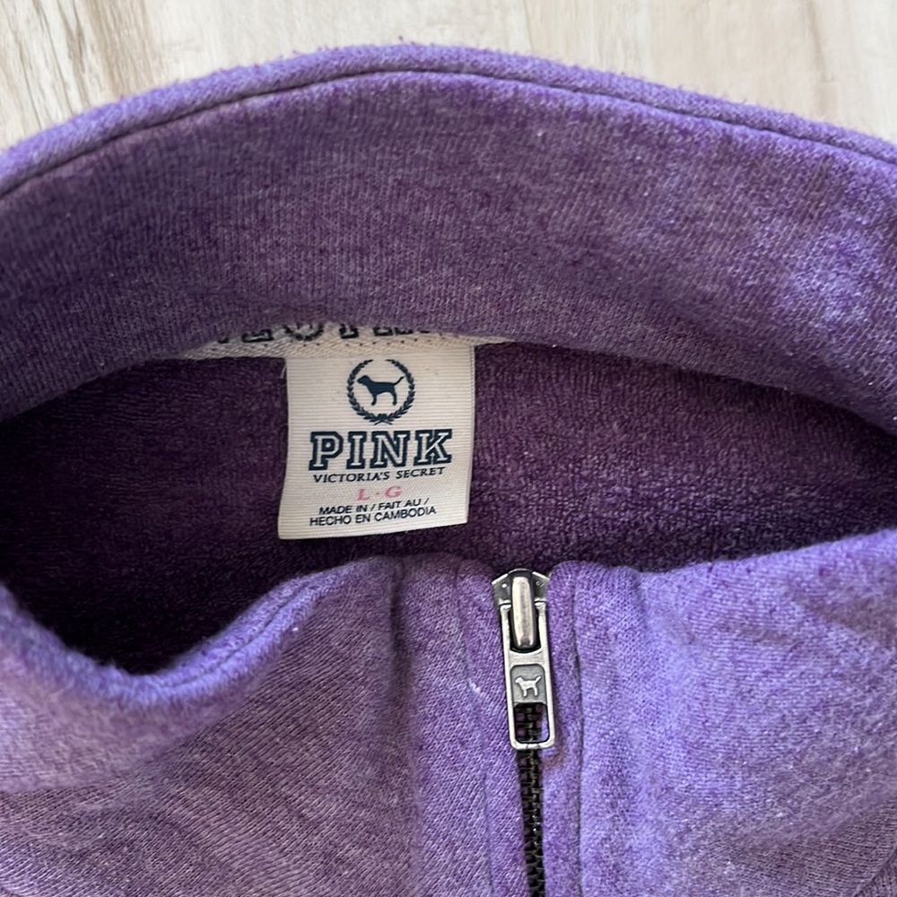 VS Pink Zip Sweatshirt - Picture 2 of 4